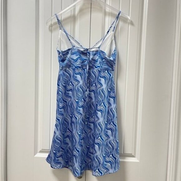 Forever 21 Psychedelic Print Mini Dress Blue – XS - Picture 11 of 16